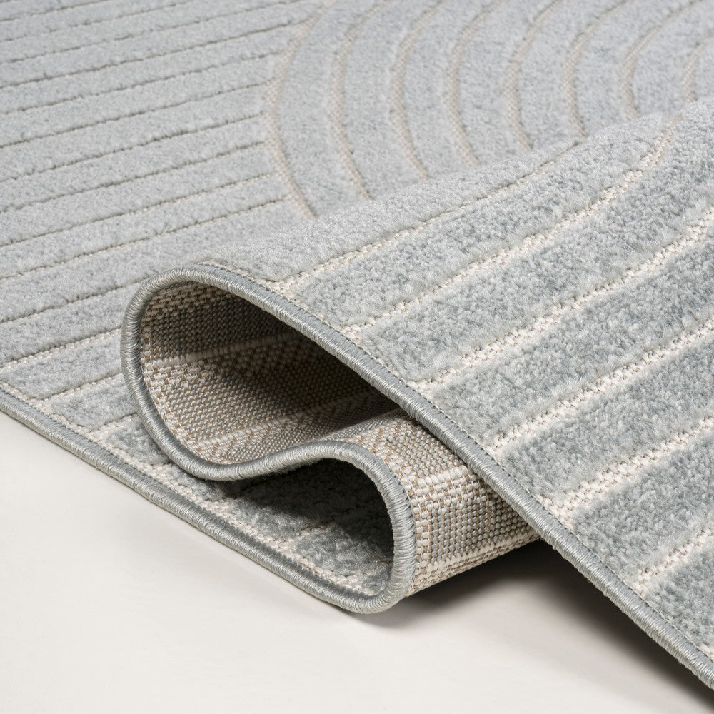 Ewe Minimalist Curve Geometric Indoor/Outdoor Rug