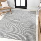 Ewe Minimalist Curve Geometric Indoor/Outdoor Rug