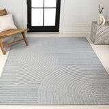 Ewe Minimalist Curve Geometric Indoor/Outdoor Rug