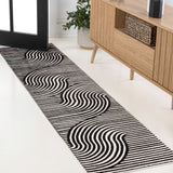 Ewe Minimalist Curve Geometric Indoor/Outdoor Rug