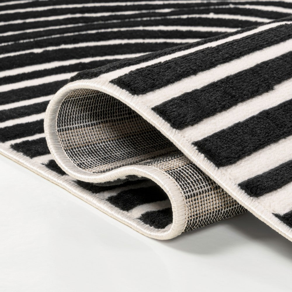 Ewe Minimalist Curve Geometric Indoor/Outdoor Rug