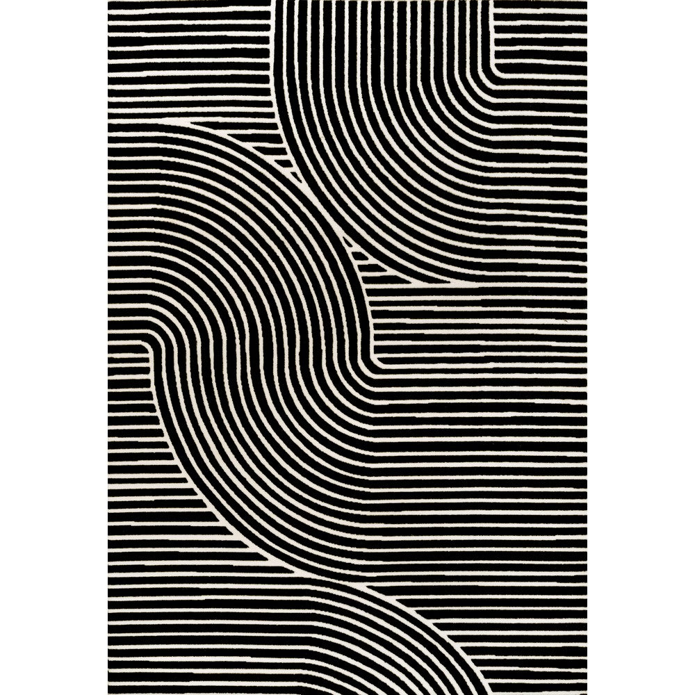 Ewe Minimalist Curve Geometric Indoor/Outdoor Rug