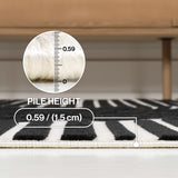 Ewe Minimalist Curve Geometric Indoor/Outdoor Rug