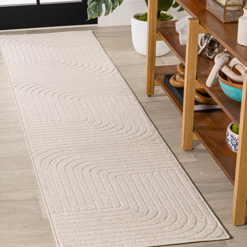Akan Minimalist Angle Geometric Indoor/Outdoor Rug