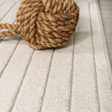 Akan Minimalist Angle Geometric Indoor/Outdoor Rug