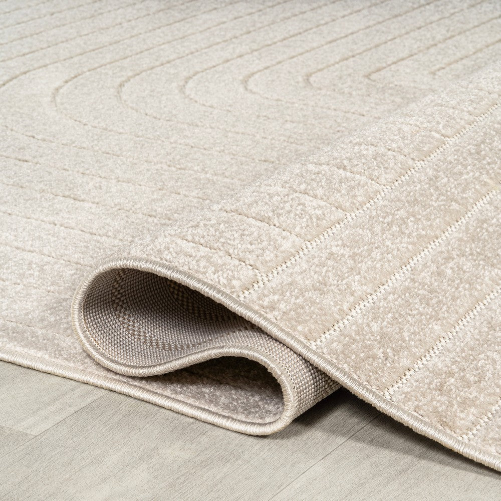 Akan Minimalist Angle Geometric Indoor/Outdoor Rug