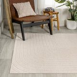 Akan Minimalist Angle Geometric Indoor/Outdoor Rug