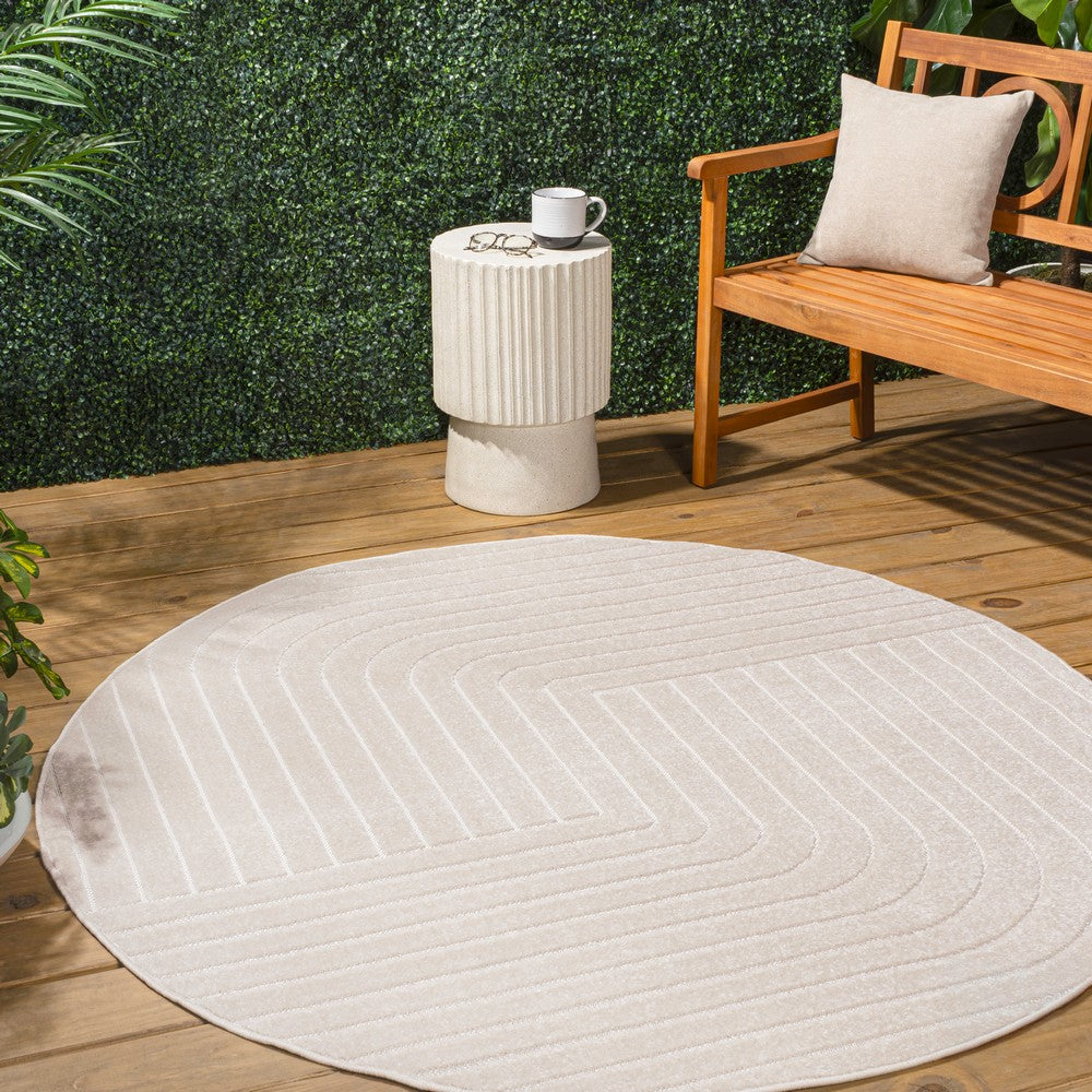Akan Minimalist Angle Geometric Indoor/Outdoor Rug