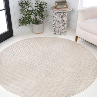 Akan Minimalist Angle Geometric Indoor/Outdoor Rug