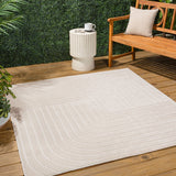 Akan Minimalist Angle Geometric Indoor/Outdoor Rug