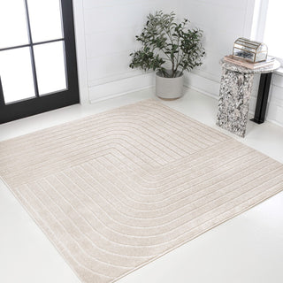Akan Minimalist Angle Geometric Indoor/Outdoor Rug