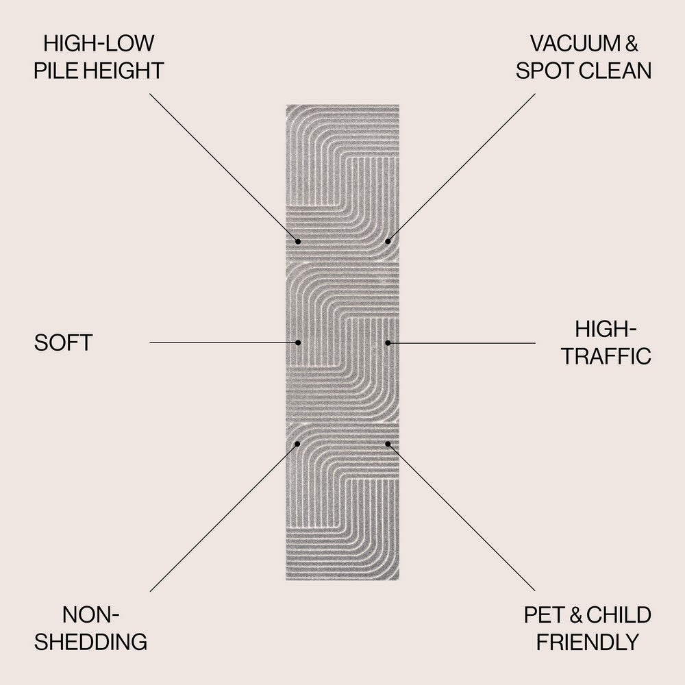 Akan Minimalist Angle Geometric Indoor/Outdoor Rug