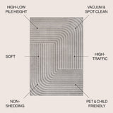 Akan Minimalist Angle Geometric Indoor/Outdoor Rug