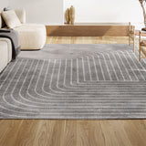 Akan Minimalist Angle Geometric Indoor/Outdoor Rug
