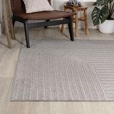 Akan Minimalist Angle Geometric Indoor/Outdoor Rug
