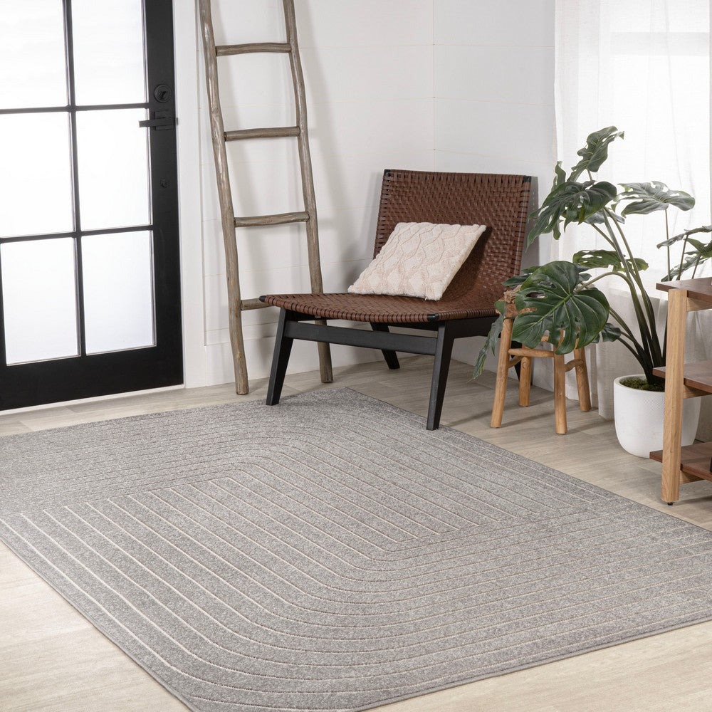 Akan Minimalist Angle Geometric Indoor/Outdoor Rug