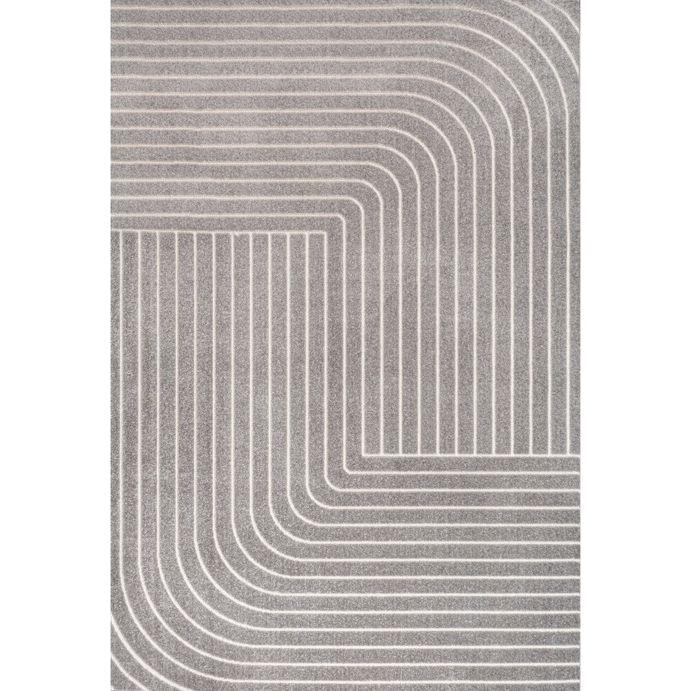 Akan Minimalist Angle Geometric Indoor/Outdoor Rug