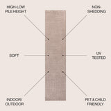 Akan Minimalist Angle Geometric Indoor/Outdoor Rug