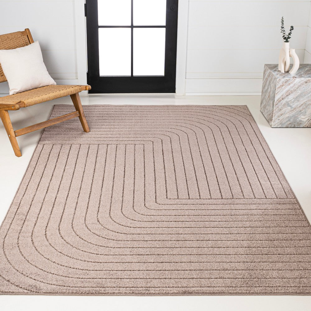 Akan Minimalist Angle Geometric Indoor/Outdoor Rug