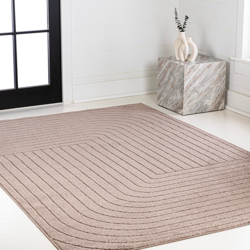 Akan Minimalist Angle Geometric Indoor/Outdoor Rug