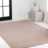 Akan Minimalist Angle Geometric Indoor/Outdoor Rug