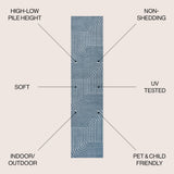 Akan Minimalist Angle Geometric Indoor/Outdoor Rug