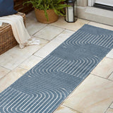 Akan Minimalist Angle Geometric Indoor/Outdoor Rug