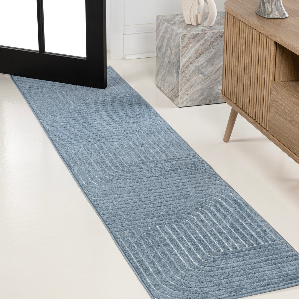 Akan Minimalist Angle Geometric Indoor/Outdoor Rug