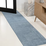 Akan Minimalist Angle Geometric Indoor/Outdoor Rug
