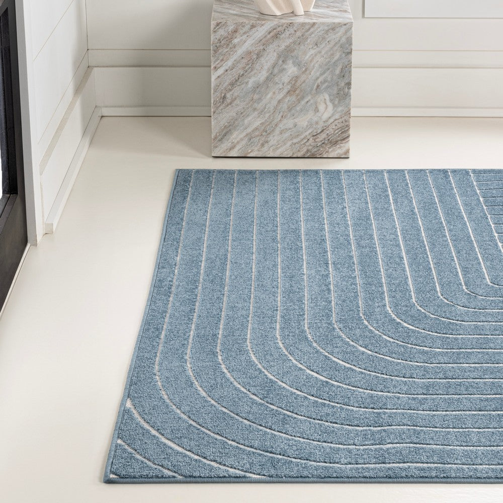 Akan Minimalist Angle Geometric Indoor/Outdoor Rug