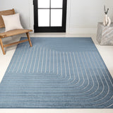 Akan Minimalist Angle Geometric Indoor/Outdoor Rug