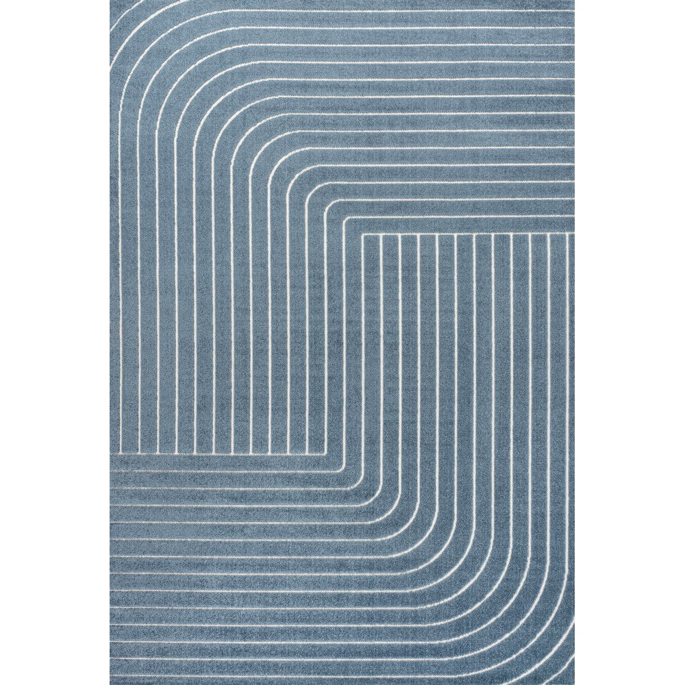 Akan Minimalist Angle Geometric Indoor/Outdoor Rug