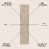Akan Minimalist Angle Geometric Indoor/Outdoor Rug