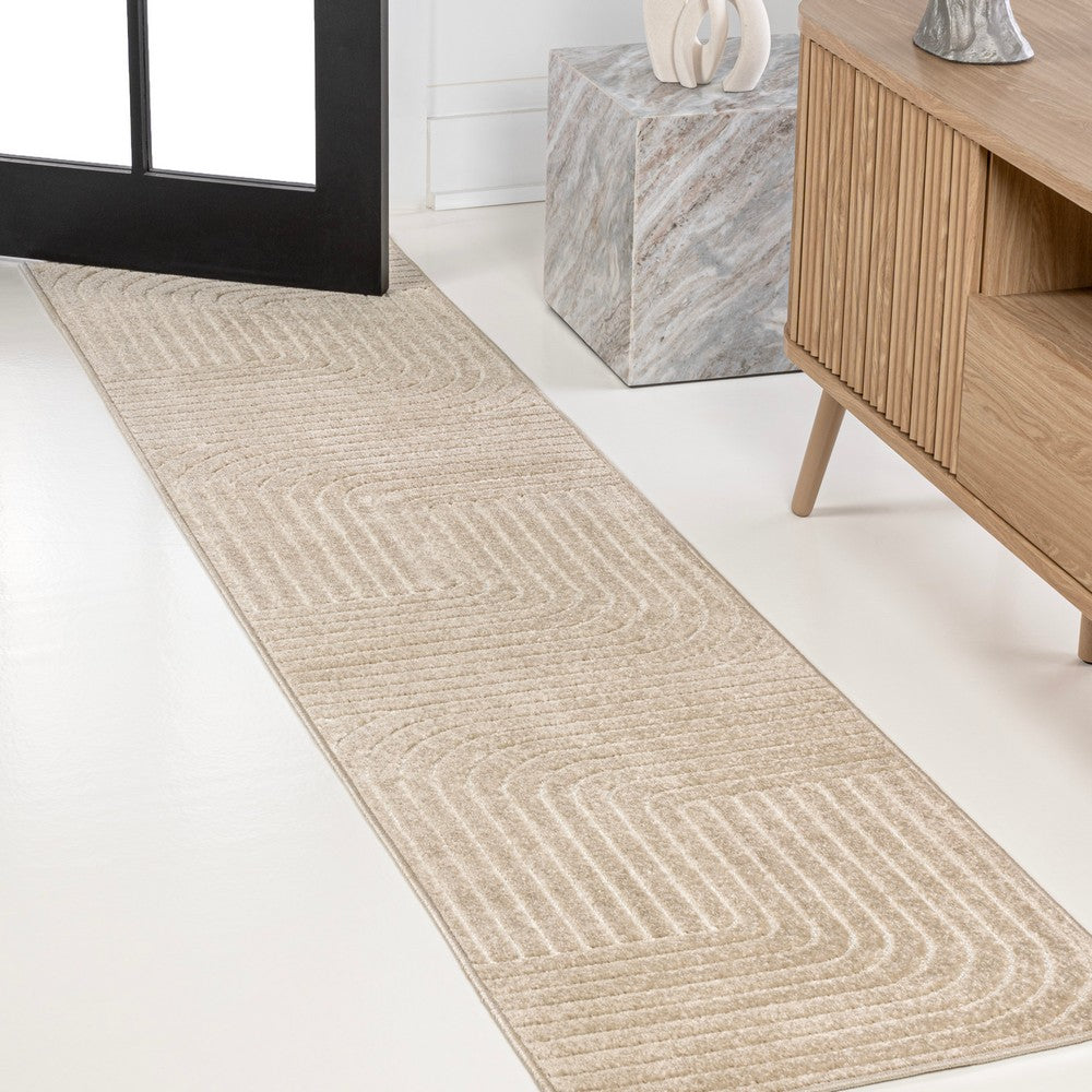 Akan Minimalist Angle Geometric Indoor/Outdoor Rug
