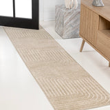 Akan Minimalist Angle Geometric Indoor/Outdoor Rug