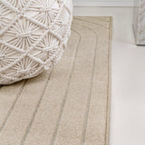 Akan Minimalist Angle Geometric Indoor/Outdoor Rug