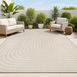 Akan Minimalist Angle Geometric Indoor/Outdoor Rug