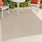 Akan Minimalist Angle Geometric Indoor/Outdoor Rug