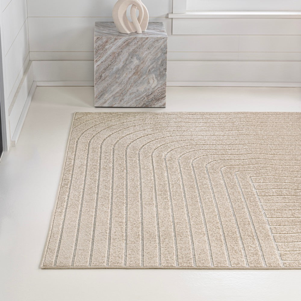 Akan Minimalist Angle Geometric Indoor/Outdoor Rug
