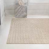 Akan Minimalist Angle Geometric Indoor/Outdoor Rug