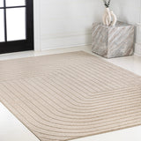 Akan Minimalist Angle Geometric Indoor/Outdoor Rug