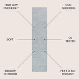Akan Minimalist Angle Geometric Indoor/Outdoor Rug