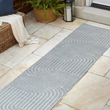 Akan Minimalist Angle Geometric Indoor/Outdoor Rug