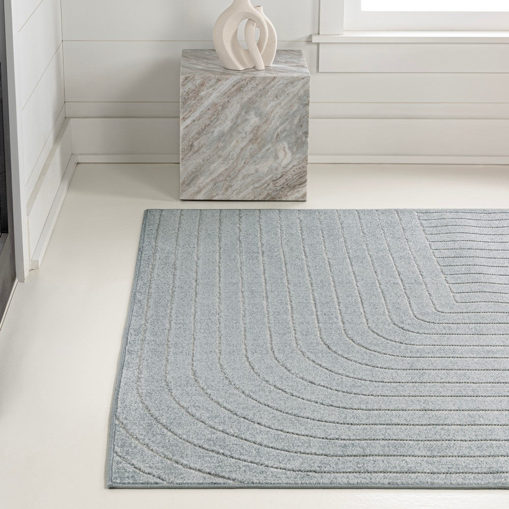 Akan Minimalist Angle Geometric Indoor/Outdoor Rug