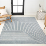 Akan Minimalist Angle Geometric Indoor/Outdoor Rug