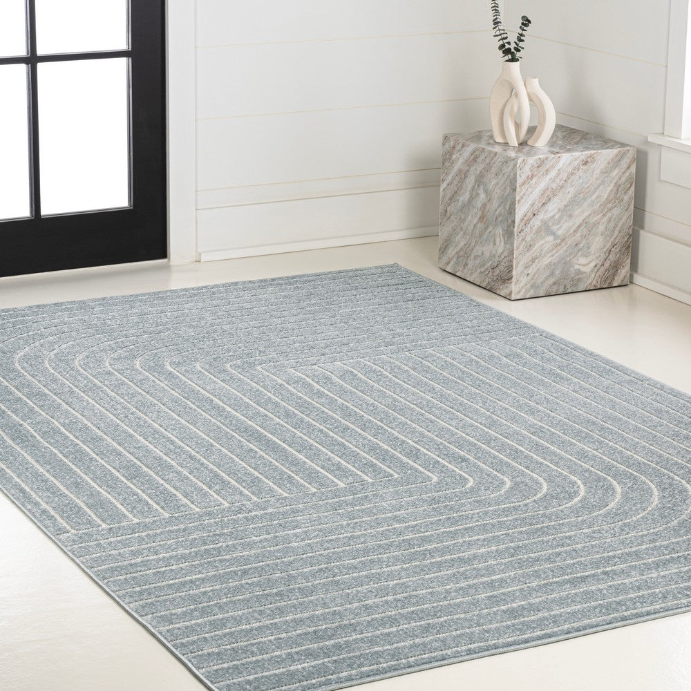 Akan Minimalist Angle Geometric Indoor/Outdoor Rug