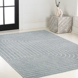 Akan Minimalist Angle Geometric Indoor/Outdoor Rug