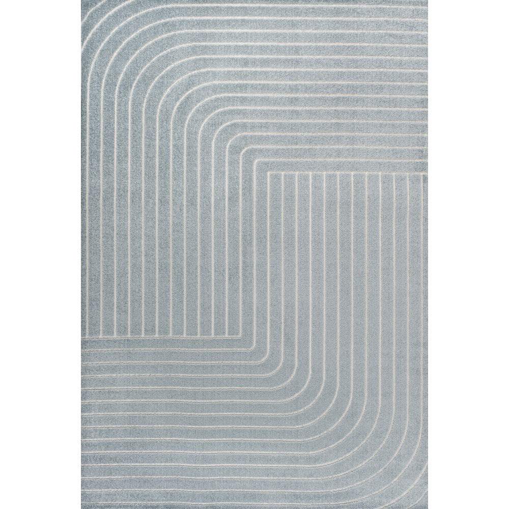 Akan Minimalist Angle Geometric Indoor/Outdoor Rug