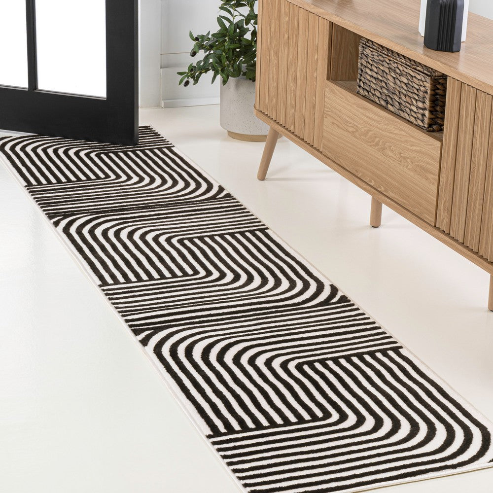 Akan Minimalist Angle Geometric Indoor/Outdoor Rug