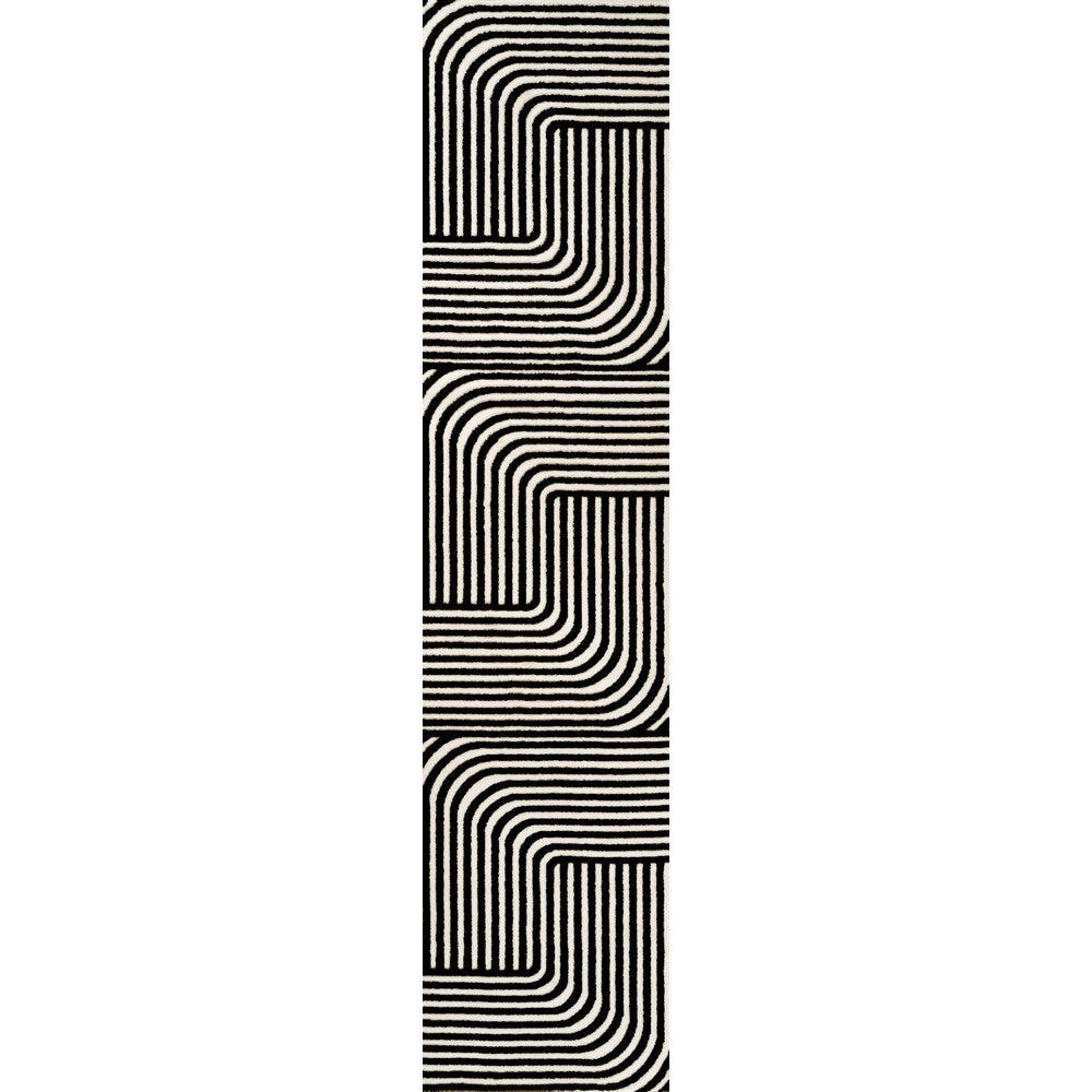 Akan Minimalist Angle Geometric Indoor/Outdoor Rug